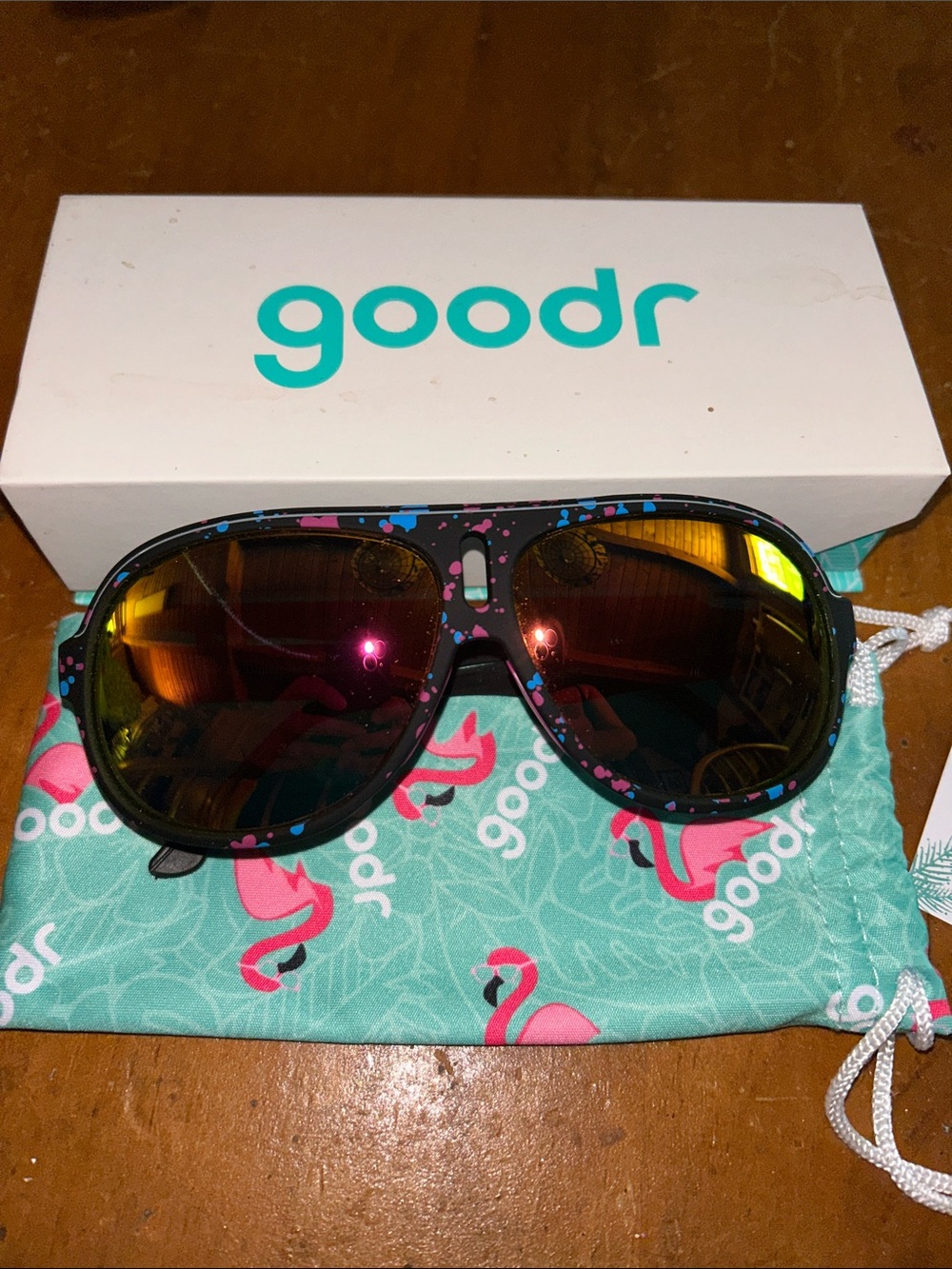 White Case with Teal Logo - Protective Eyewear Box